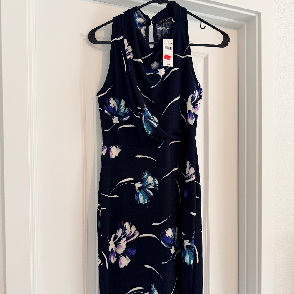 Floral Banana Republic cocktail dress
